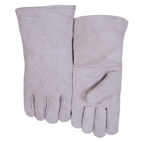 Best Welds Leather Welder's Gloves, Shoulder Split Cowhide, Small, Blue, 1/PR, #300GCS