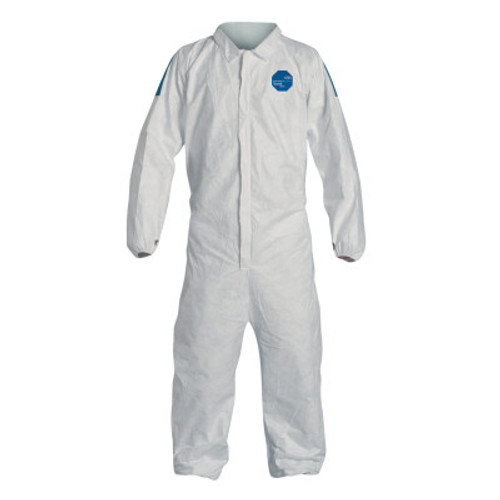 DuPont Tyvek 400D Coveralls with Elastic Wrists and Ankles, Blue/White, 2X-Large, 1/CA, #TD125SWB2X0025CM DuPont Tyvek 400D Coveralls with Elastic Wrists and Ankles, Blue/White, 2X-Large, 1/CA, #TD125SWB2X0025CM