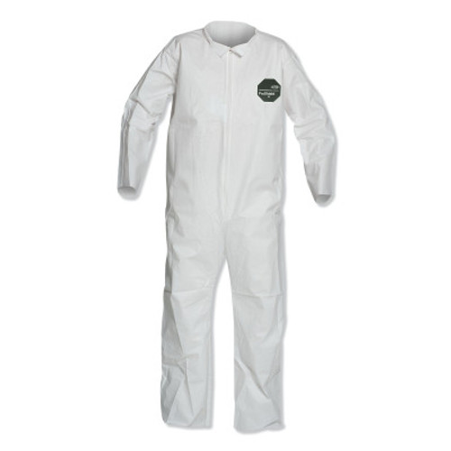 DuPont ProShield 50 Collared Coveralls with Open Wrists/Ankles, White, Medium, 25/CA, #NB120SWHMD002500