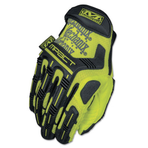 MECHANIX WEAR, INC Safety M-Pact Gloves, Yellow, Large, 1/PR, #SMP91010