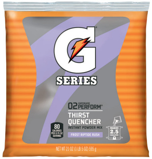 Gatorade Instant Powder, Riptide Rush, 21 oz, Pack, 32/CA, #33673