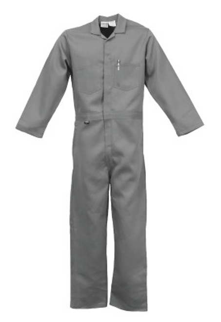 Stanco Full-Featured Contractor Style FR Coveralls, Gray, 2X-Large, 1/EA, #FRC681GRY2XL