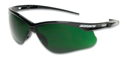 Jackson Safety SG Series Safety Glasses, IR 5.0/Polycarbonate/Anti-Scratch Lens, Black, 1/EA, #50010