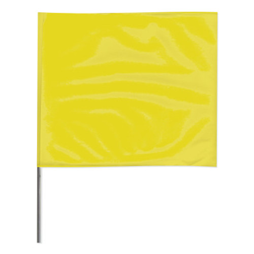 Presco Stake Flags, 4 in x 5 in, 36 in Height, Yellow, 100/BDL, #4536Y