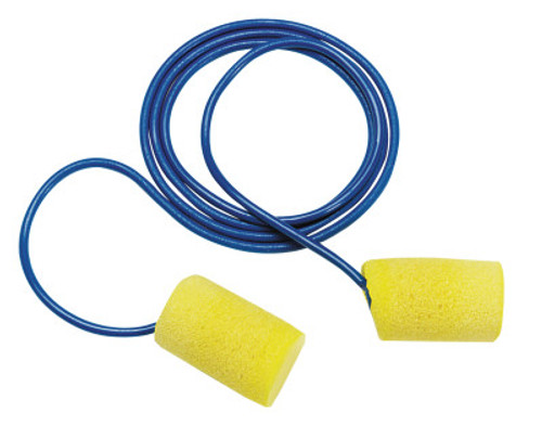 3M E-A-R Classic Foam Earplugs 311-1110, Polyurethane, Yellow, Corded, 75/BX, #7000127278