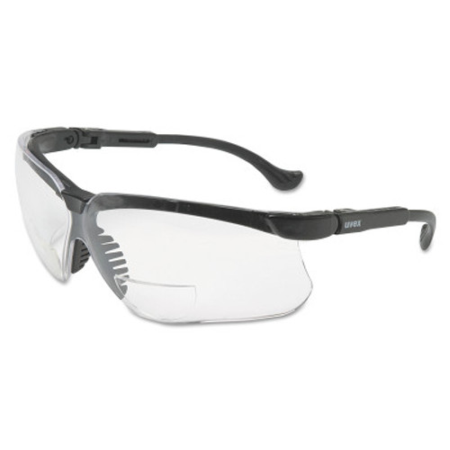 Honeywell Genesis Readers Eyewear, Clear +2.0 Diopter Polycarb Hard Coat Lenses, Blk Frame, 10/CT, #S3762