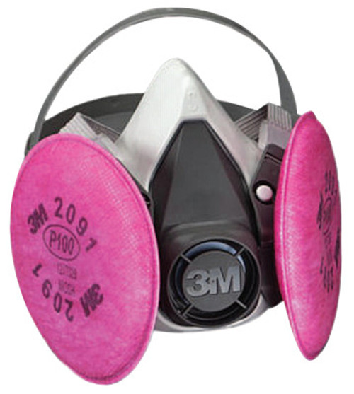 3M 6000 Series Half Facepiece Respirator Assemblies, Small, 1/EA, #7010383694