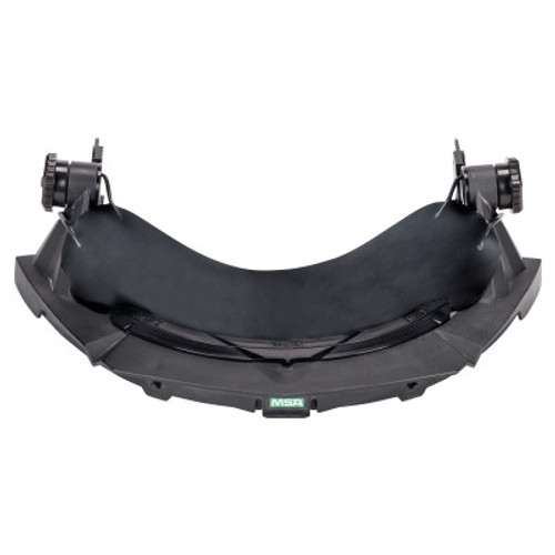 MSA V-Gard Faceshield Frames, Black, For MSA Slotted Caps, 1/EA, #10154622