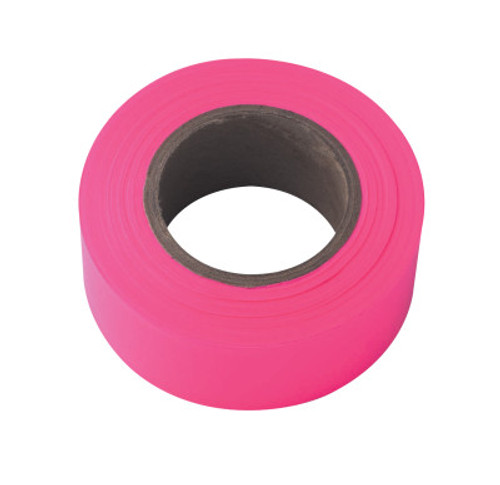 Irwin Strait-Line® Flagging Tape, 1 3/16" x 150', Pink Glo, #IR-65603 (24/Pkg)