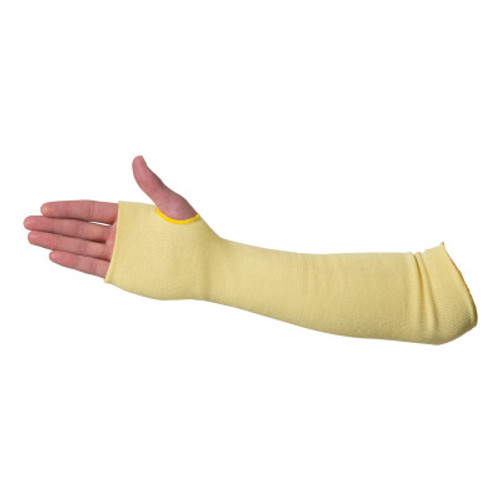 Honeywell Heat and Cut Resistant Sleeves, 18 in Long, Yellow, 25/BX, #KVS218TH