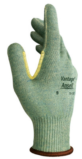 Ansell Vantage Heavy Cut Protection Gloves, Size 8, Mint, Leather, 12 Pair, #104423
