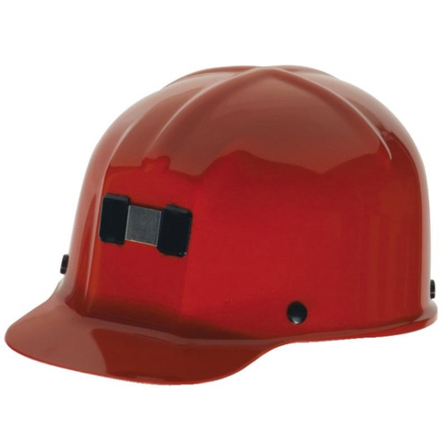 MSA Safety Comfo-Cap Hard Hat, Red, Staz-on Suspension #91590 (1/Pkg.)