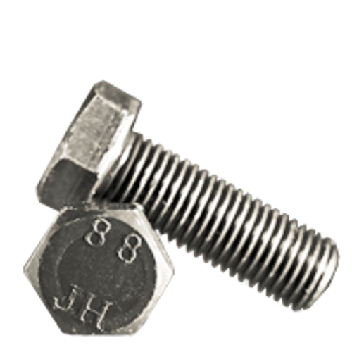 M16-2.00 x 55 mm Fully Threaded Hex Cap Screws 8.8 DIN 933 / ISO 4017 Coarse Med. Carbon Plain (25/Pkg.)