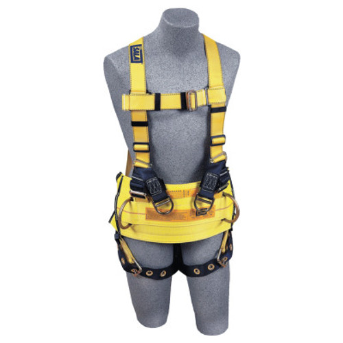 Capital Safety Delta Derrick Harness, Back/Lifting D-Rings, Tongue Buckle Leg Straps, Medium, 1/EA, #1105827