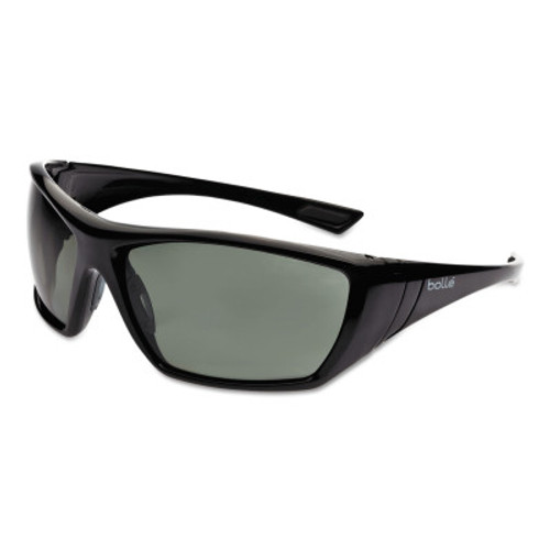 Bolle Tracker Series Safety Glasses, Smoke Lens, Anti-Fog, Anti-Scratch, Black Frame, 1/PR, #40149