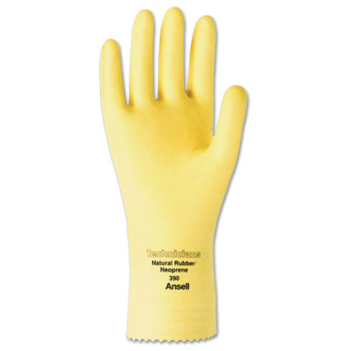 Ansell Technicians Gloves, Natural Latex/Neoprene Blend, Natural, 7, 12 Pair, #103140