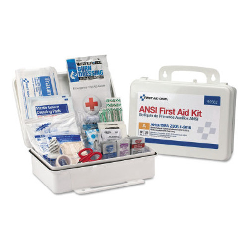 First Aid Only 90562 25 Person First Aid Kit, 89 Pieces, 9.5 in x 6.5 in x 3 in, 1/EA, #90562