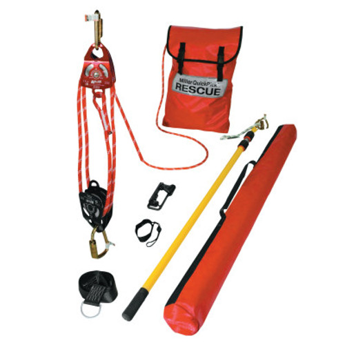 Honeywell QuickPick Rescue Kit, 100 ft Working Distance, 500 ft Rope, 400 lb Load Capacity, 1/EA, #QP1100FT