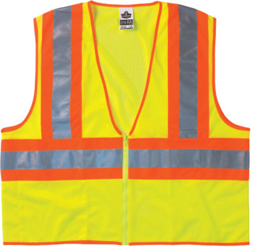Ergodyne GloWear 8229Z Economy Class 2 Two-Tone Vests, L/XL, Lime, 1/EA, #21295