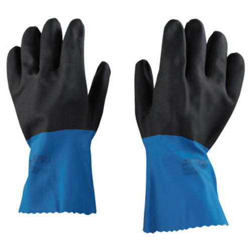MAPA Professional StanZoil NL-34 Gloves, Blue/Black, Rough Finish, X-Large, 12/BOX, #334949