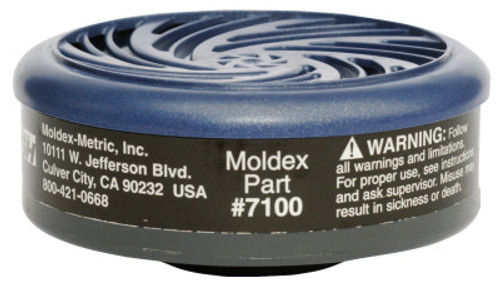 Moldex 7000 & 9000 Series Gas/Vapor Cartridges, Organic Vapors, Black, 1/PR, #7100