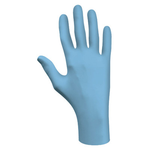 SHOWA N-Dex Disposable Nitrile Gloves, Powder Free, 4 mil, Large, Light Blue, 1/DI, #7005PFL