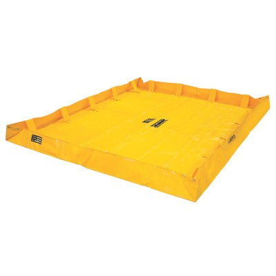 Justrite QuickBerm Lite Spill Containment Berms, Yellow, 318 gal, 96 in x 96 in, 1/EA, #28566