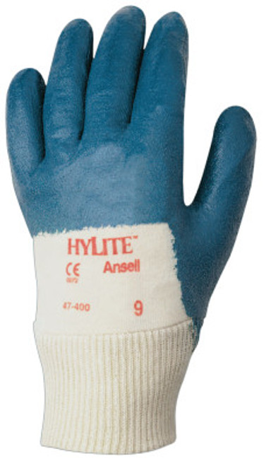 Ansell HyLite Palm Coated Gloves, 8.5, Blue, 12 Pair, #103453