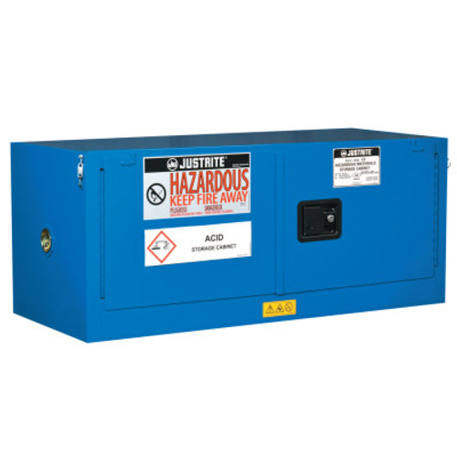 Justrite Sure-Grip EX Piggyback Hazardous Material Steel Safety Cabinet, 12 Gallon, 1/EA, #861328