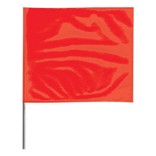 Presco Stake Flags, 4 in x 5 in, 24 in Height, Red, 1000/BOX, #4524R