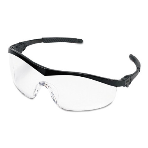 MCR Safety Storm Protective Eyewear, Clear Lens, Duramass Anti-Fog, Black Frame, Nylon, 1/EA, #ST110AF