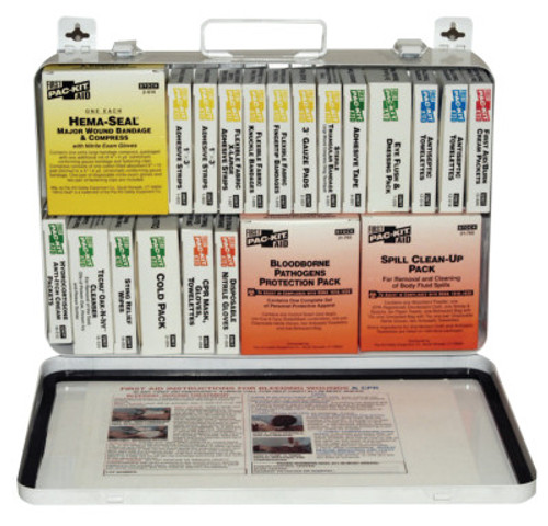 First Aid Only 36 Unit Steel First Aid Kits, Weatherproof Steel, Wall Mount, 1/KIT, #5499