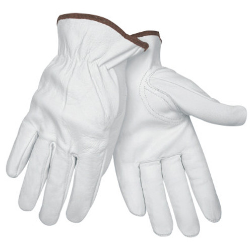 MCR Safety Premium Grain Leather Driving Gloves, Goatskin, X-Large, Unlined, Keystone Thumb, 12 Pair, #3611XL
