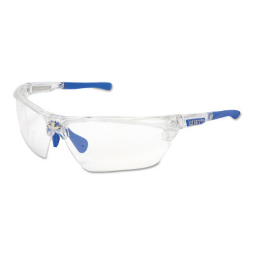 MCR Safety Dominator DM3 Safety Glasses, Clear Lens, MAX6 Anti-Fog, Clear Frame, 1/PR, #DM1320PF