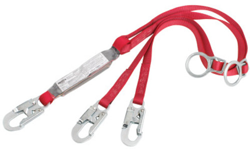 Capital Safety PRO Shock Absorbing Lanyard, 6 ft, Tie-Back, Self-Locking Connection, 2 Legs, 1/EA, #1342200