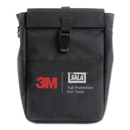 Capital Safety Extra Deep Tool Pouch with D-rings, 8.75 x 5 x 13, Canvas, Black, 1/EA, #1500127