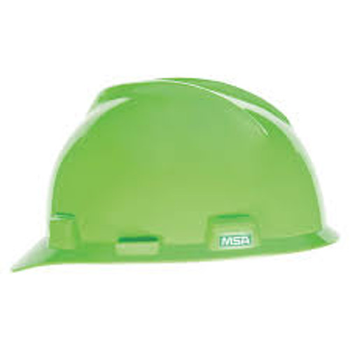 MSA V-Gard Protective Caps, Staz-On, Cap, Hi-Viz Lime Green, 1/EA, #815558