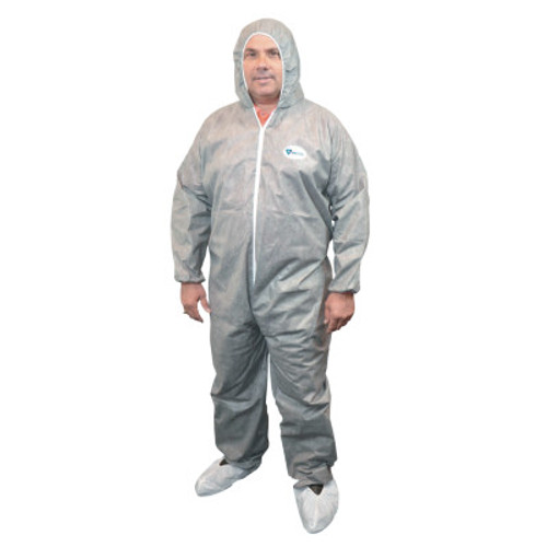 West Chester PosiM3 Coveralls, Gray, 2X-Large, 25/CA, #C3906XXL