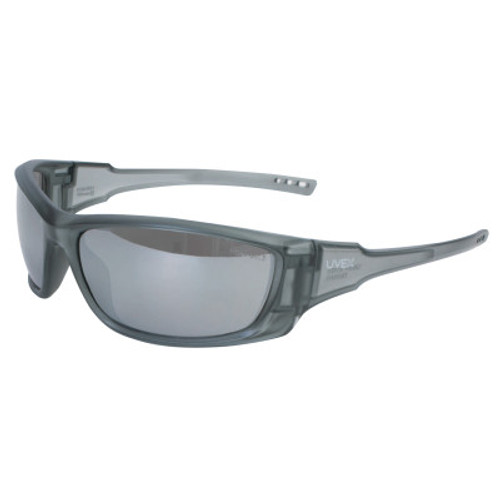 Honeywell A1500 Series Safety Eyewear, Silver Mirror Lens, Hard Coat, Gray Frame, 10/PK, #S2163