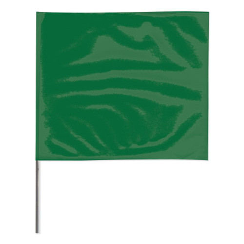 Presco Stake Flags, 4 in x 5 in, 24 in Height, Green, 1000/BX, #4524G
