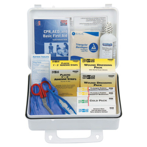 First Aid Only 25 Person ANSI Plus First Aid Kits, Weatherproof Plastic, Wall Mount, 1/KT, #6430