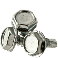 1/4"-14 x 7/8" F/T Indented Hex Washer Head Unslotted #2 Point Self Drilling Screws Zinc Cr+3 (2,000/Bulk Pkg.)