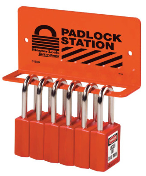 Master Lock Safety Series Heavy Duty Padlock Racks, 6 1/4 in, 1/EA, #S1506