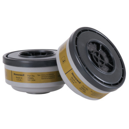 Honeywell Gas and Vapor Cartridges, Cartridge/Filter, Organic Vapor, 1/PR, #N75001L