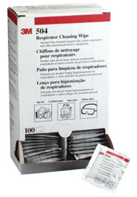3M Respirator Cleaning Wipes, Assembly/Mechanical/Painting, 100/BX, #7000001938