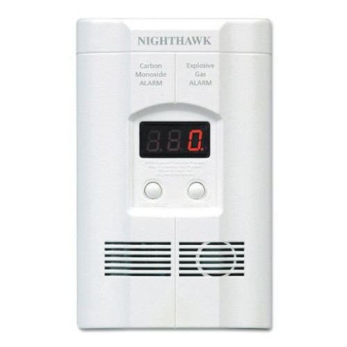 Kidde Direct Plug & Battery Operated CO Alarms, LED Display, Electrochemical, 1/EA, #900011302