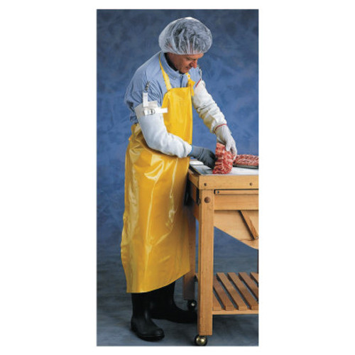 Ansell CPP Supported Neoprene Apron, 35 in x 45 in, Yellow, 12/CA, #105244