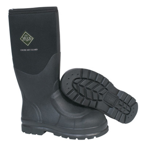 Honeywell Chore Met Guard Boots, Size 7, Black, 1/PR