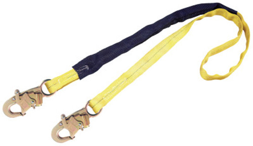 Capital Safety EZ Stop III Shock Absorbing Lanyard, 6 ft, Self-Locking Snaps Connection, 1/EA, #1244006