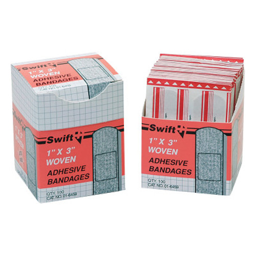 Honeywell Adhesive Bandages, 1 in x 3 in Strips, Fabric, 1/BX, #16459